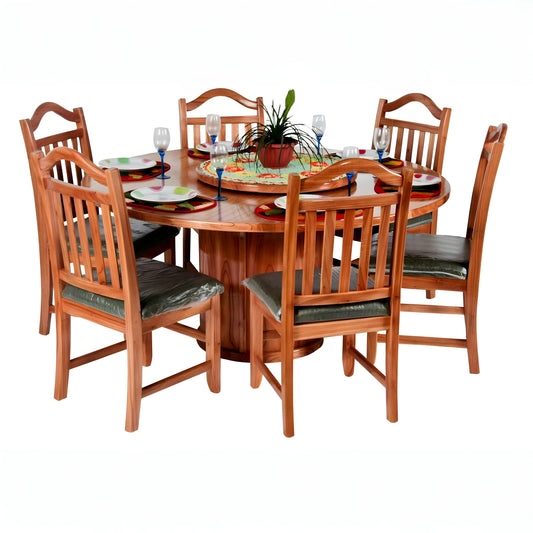 Comedor Europa 1,60: Giratoria + 6 Sillas