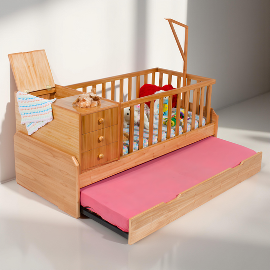 Cuna Funcional con Carro (2 en 1)