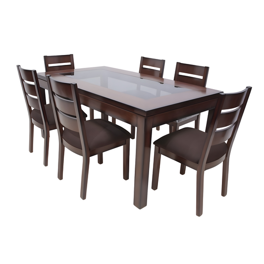 Comedor Elegance 1,80 + 6 Sillas Milán