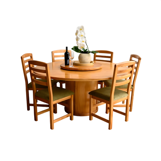 Mesa Europa (Tapa Giratoria) + 6 Sillas